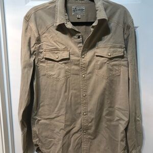 Men’s Lucky Brand Tan Button-Up Shirt